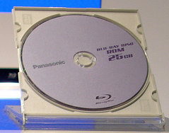 Blu-ray Disc Rohlinge von Panasonic. Single Layer Disc mit 25GB Fassungsvermgen ohne Cartridge.